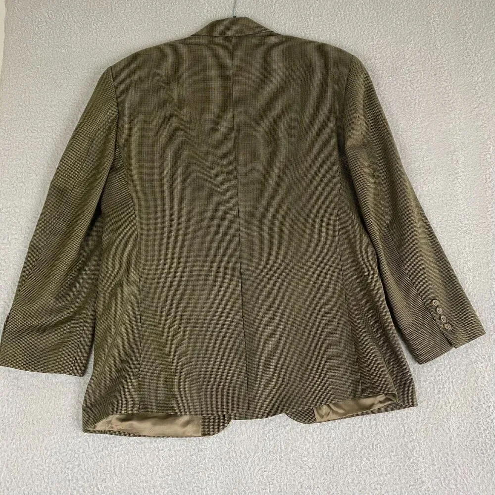 Vintage Ralph Lauren 100% Wool Blazer Jacket Men's Four Button‎ Sleeve Sz 42